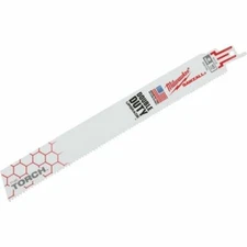 Milwaukee 48-01-7713 Bi-Metal 1/2" Shank Reciprocating Saw Blade - 100 Pieces