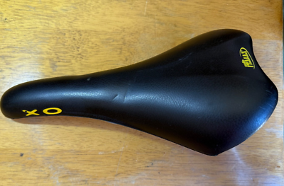 Selle Italia XO Black and Yellow Bike Saddle, Seat, Italy. NEW