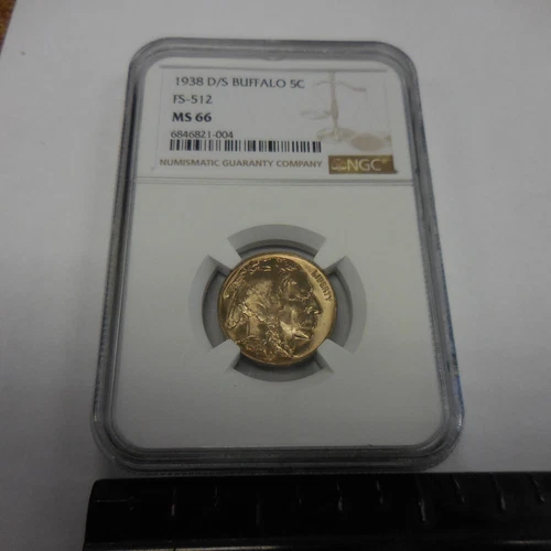 1938-D/S 5C- NGC MS66 Toned Buffalo Nickel