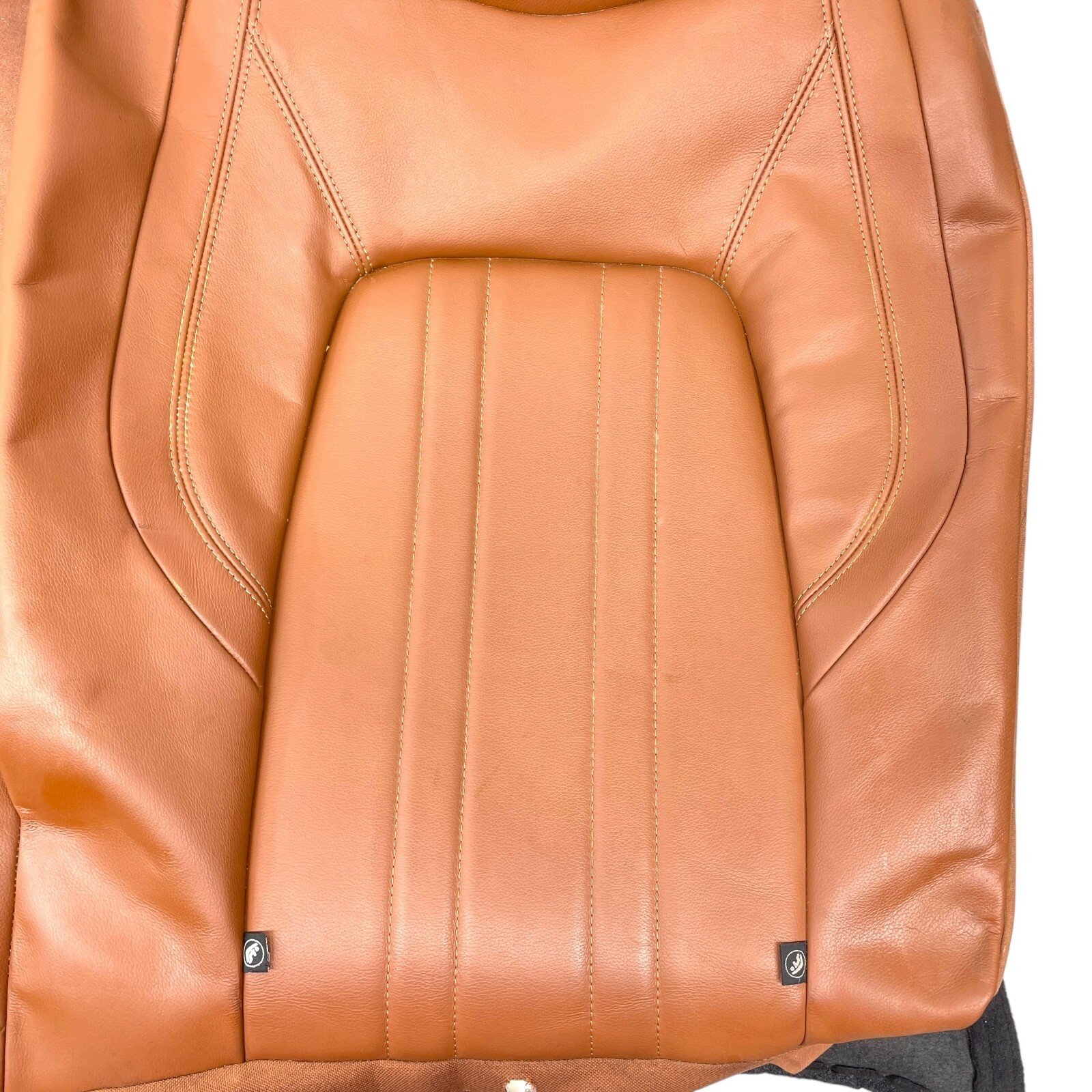 2014-17 Maserati Ghibli M157 Rear left leather upper seat back cushion brown OEM