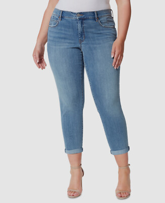 Jessica Simpson Women's Blue Mika Best Friend Skinny Jeans Pants Plus Size 22W
