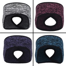 Winter Earmuffs Women Ponytail Headband Fleece Ear Warmer Warm Cover Running Ski