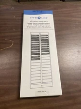 Pyramid Timetrax Badge Rack 500-4 Badge Rack 40 Pocket White Wall Mount NEW