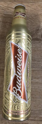 Budweiser Gold Aluminium FIFA World Cup 2014 Limited Edition Flasche leer
