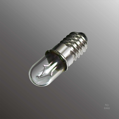 10x E5 Lampe E5/8 E5.5 Birne Kleinröhre 6x18 Modellbau Krippen Puppenhaus Lampe