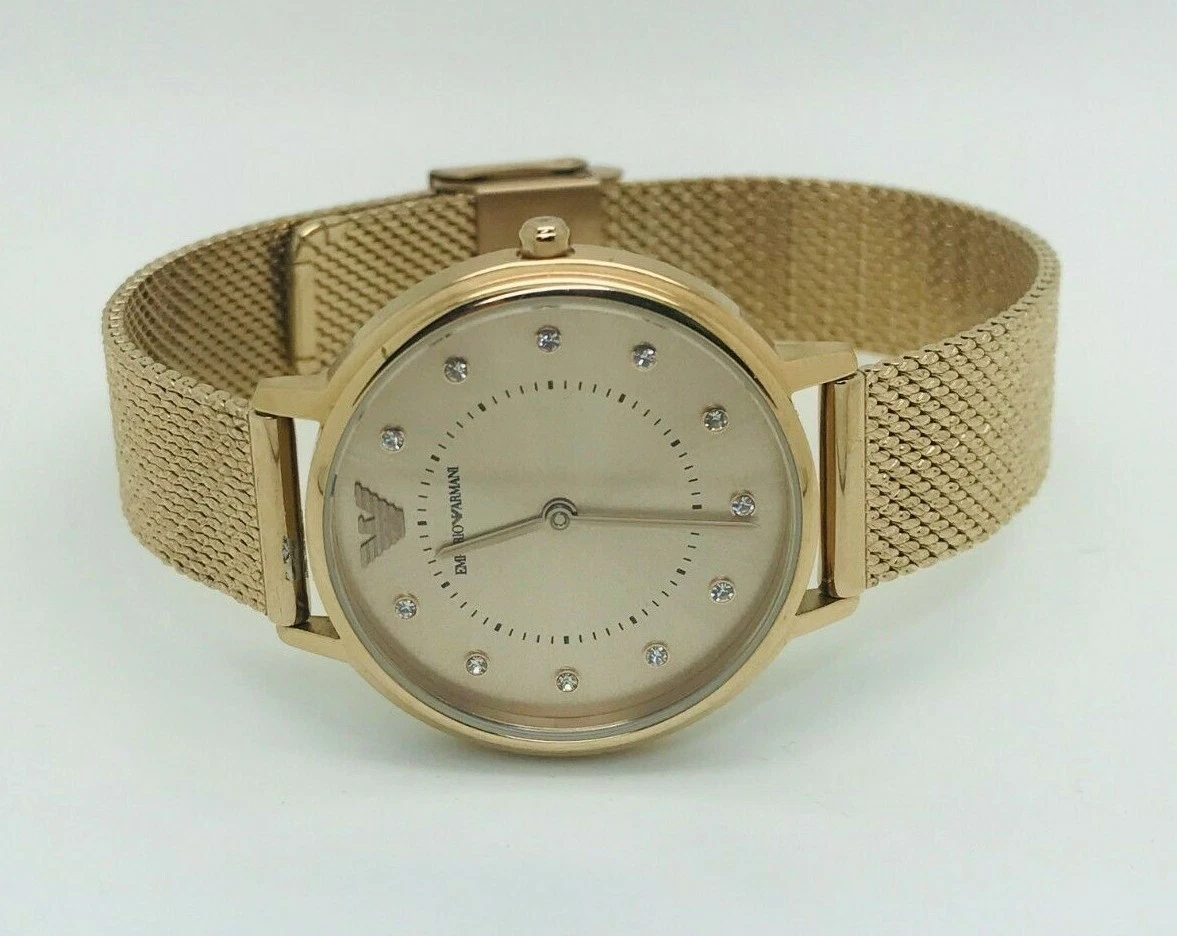Emporio armani clearance mesh ladies watch