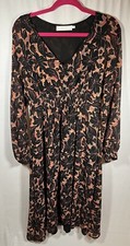 ASTR The Label Pemberly Floral Midi Dress Size Large
