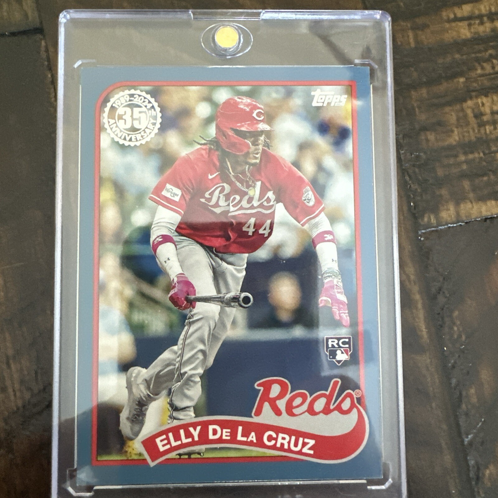 2024 Topps Series 1 - 1989 Topps Baseball Blue #89B-69 Elly De La Cruz (RC)