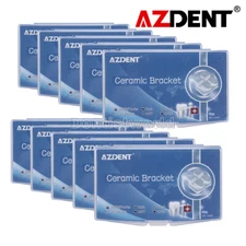 Dental Ortho Ceramic Clear Brackets Braces MBT/Roth.022 Hooks3 4 5 Marked