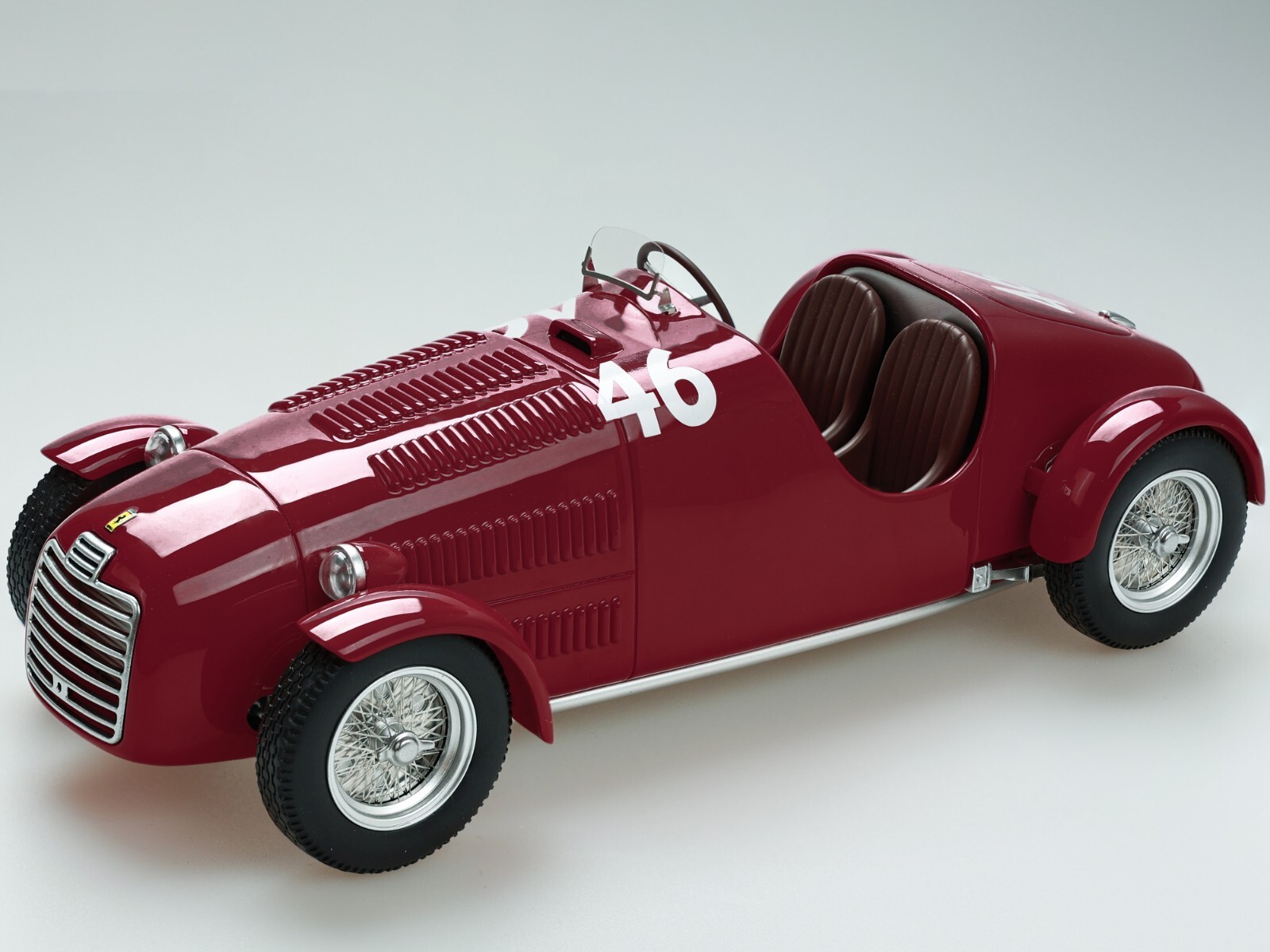 FERRARI 125C #46 CORTESE CIRCUITO VIGEVANO 1947 1/18 ОТ TECNOMODEL TM18-297 B