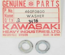 2 NOS Genuine Kawasaki 8mm Factory Hardware Spring Washer Parts OEM 460F0800 NEW