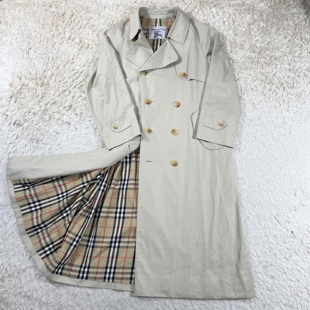 Burberry Trench Coat Maxi Length 117Cm White Tag M Women's