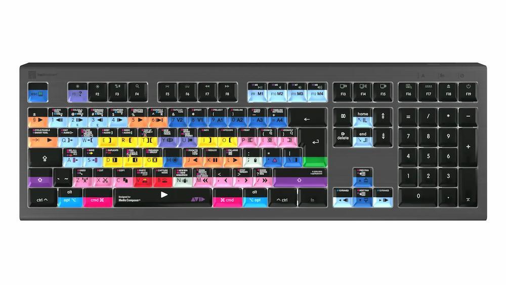 Avid Media Composer 'Pro' layout ASTRA2 Backlit Keyboard - Mac UK English