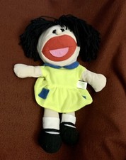 Oriental Trading Full Body Hand Puppet-Black Haired Girl with Yellow Dress