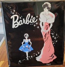 Mattel Barbie 1962 Black Enchanted Evening Ponytail Doll Case W/RARE Storage Bin