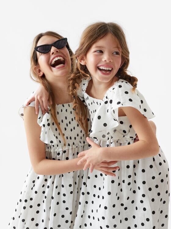 girls shirt dress polka dot zara gold This is the 2026 version of the Zara polka dot dress to shop now