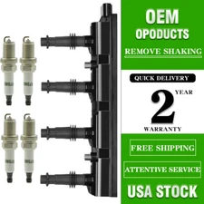 Ignition Coil + Spark Plug for 1.4L Buick Encore Trax Chevrolet Cruze Sonic ELR