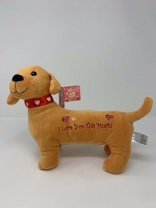 i love you this much stuffed dog