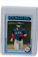 2023 Topps Heritage Mini Blue Jonathan Ornelas 09/25 Rangers #421