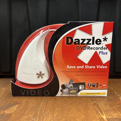 NEW Dazzle DVD Recorder Plus Movie Video Capture w/ Pinnacle Studio