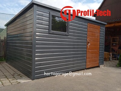 3,5x4Blechgarage Metallgarage LAGERRAUM GERÄTESCHUPPEN Container Mehrfachgarage