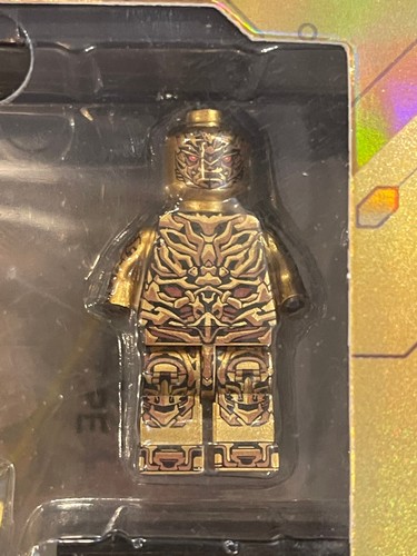 CUSTOM LEGO MECH Brick Man #3 TRANSFORMERS MEGATRON Deluxe GOLD CHROMED MiniFig - Picture 4 of 7