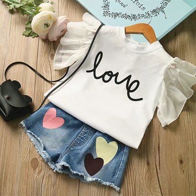 Trainingsanzug Mädchen Sommer Kleinkind Mädchen Kleidung 2-teilig Outfits Kinderkleidung