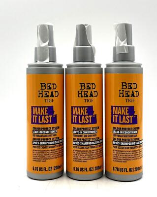 TIGI Bed Head Make It Last Leave In Conditioner/Vibrant & Shiny Hair 6.76 oz-3 P