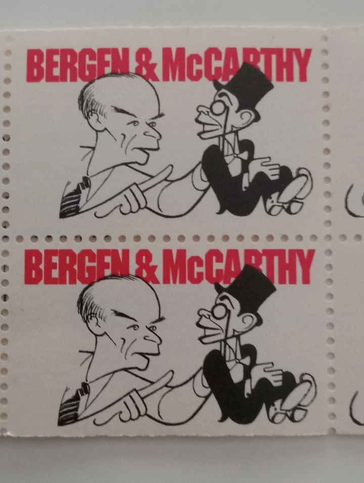 2566c 29 cents Comedians Color Omitted Booklet Pane ERROR total of 9 stamps 1991 - Image 3 of 4