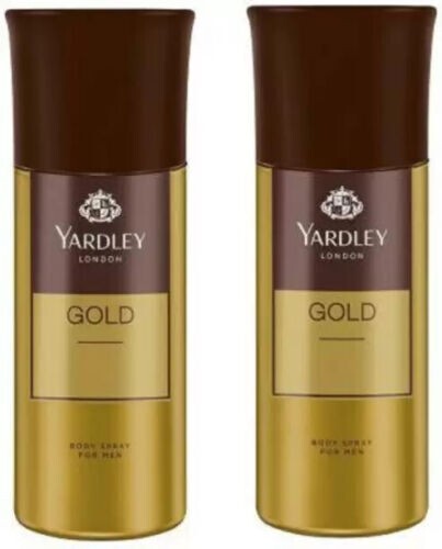 Yardley London Men Gold 150ML Each Body Spray - For Men (300 ml, Pack of 2) - Picture 1 of 1