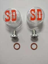 Southern Draw Indian Motorcycle Oil Drain Plug Magnetic Worlds Strongest Set x 2