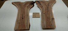 Claro Black Walnut live edge slabs book matched crotch slabs