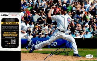 Kerry Wood Signed 8x10 Chicago Cubs Baseball Photo AUTO JSA COA