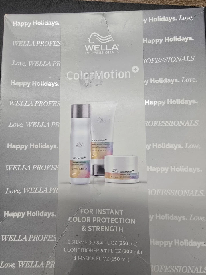 Wella ColorMotion 3 Pc. Set Shampoo Conditioner & Hair Mask New In Box - Image 2 of 4
