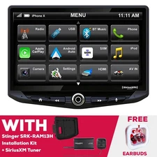 Stinger UN1810 Multimedia & SRK-RAM13H Installation Kit & SiriusXMTuner