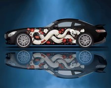 Skeleton Car Decal Skull Car Decal Cool Car Decals Both Sides Car Livery
