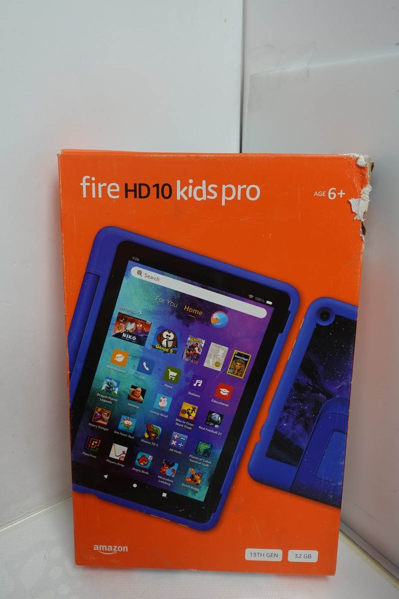 Amazon Fire HD 10 Kids Pro 13th Gen, 32GB, Wi-Fi, Tablet/ Box with