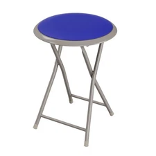 Folding Stool Portable Bar Stool Counter Bar Stool Padded 18" Cushioned