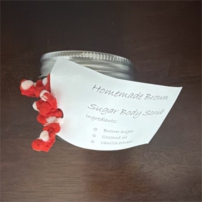 Homemade Brown Sugar Body Scrub with Coconut Oil & Vanilla Scent