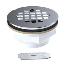 Yariwiz 2 Inch No Caulk Shower Drain Stainless Steel Cover for Easy Install