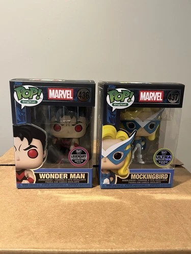 Funko Pop! Digital West Coast Avengers Wonder Man & Mockingbird LE 1203/LE 3220