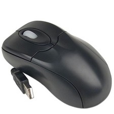 USB Optical Scroll 3 Button Mouse Black