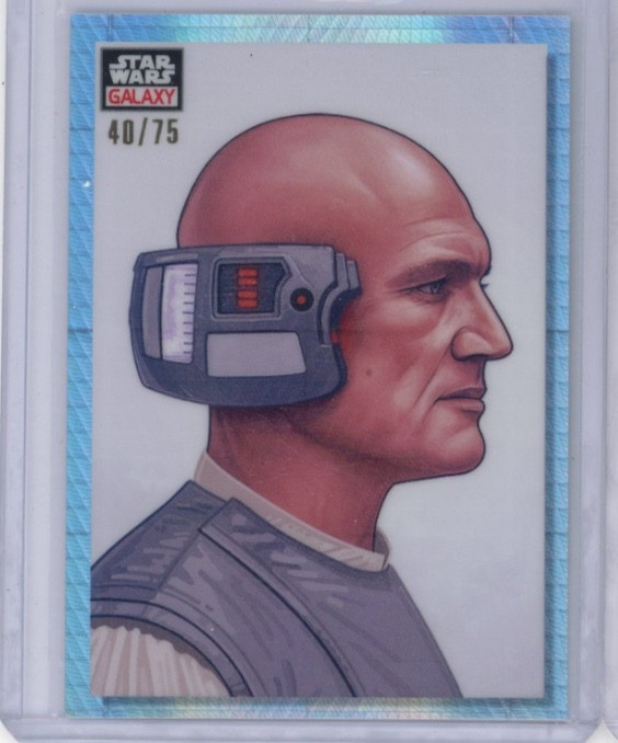 2023 TOPPS CHROME STAR WARS GALAXY PRISM REFRACTOR #84 LOBOT SP #40/75