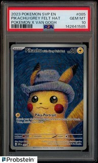PSA 10 Van Gogh Pikachu with Gray Felt Hat SVP EN #085 Promo GEM MINT