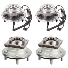 4x Front Rear Wheel Hub Bearings Assembly For Jeep Commander 2006-2010 4WD RWD