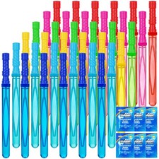 JOYIN 36 Pack 14.6    Big Bubble Wands Bulk, 14 inches, Multicolor 2