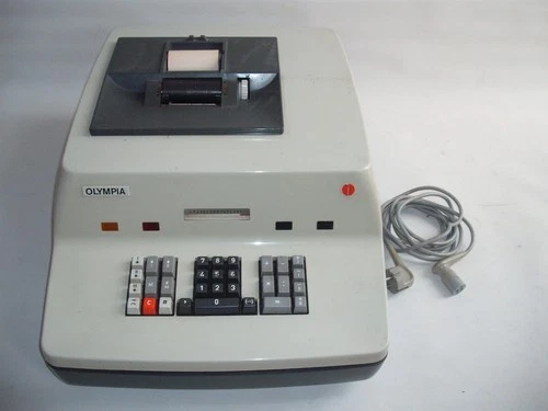 Olympia RASE 4/30-3 (Kernspeicher) mit Druckwerk inkl. Netzkabel + Papierrolle
