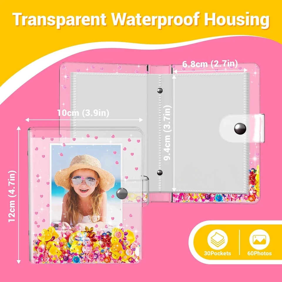 Adorable mini álbum de fotos para Polaroid e Instax, tiene capacidad para 60 fotos - Regalo para niños Foto 4 de 4