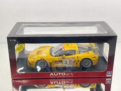 AUTOART 80505 CORVETTE C6R 2nd PLACE LAGUNA SECA 2005 #3 -1:18- GOOD IN BOX