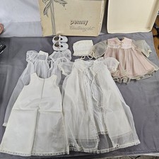 Vintage Pemay Girls CHRISTENING SET 12 Months 6 Piece Set w/ Original Box READ  